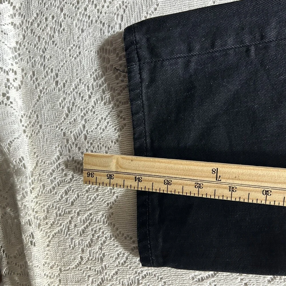 Levis 501 Jeans Mens 36x34 Straight Leg Button Fly Denim Waterless Black